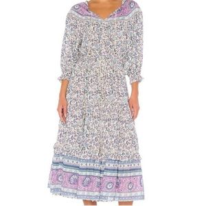 SPELL Dahlia Gown in Dusty Blue